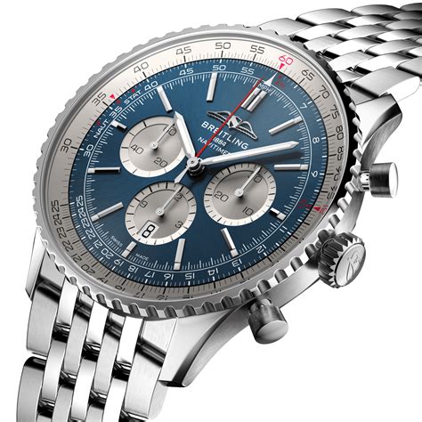 breitling navitimer 46 blue|Breitling Navitimer b01 chrono 46.